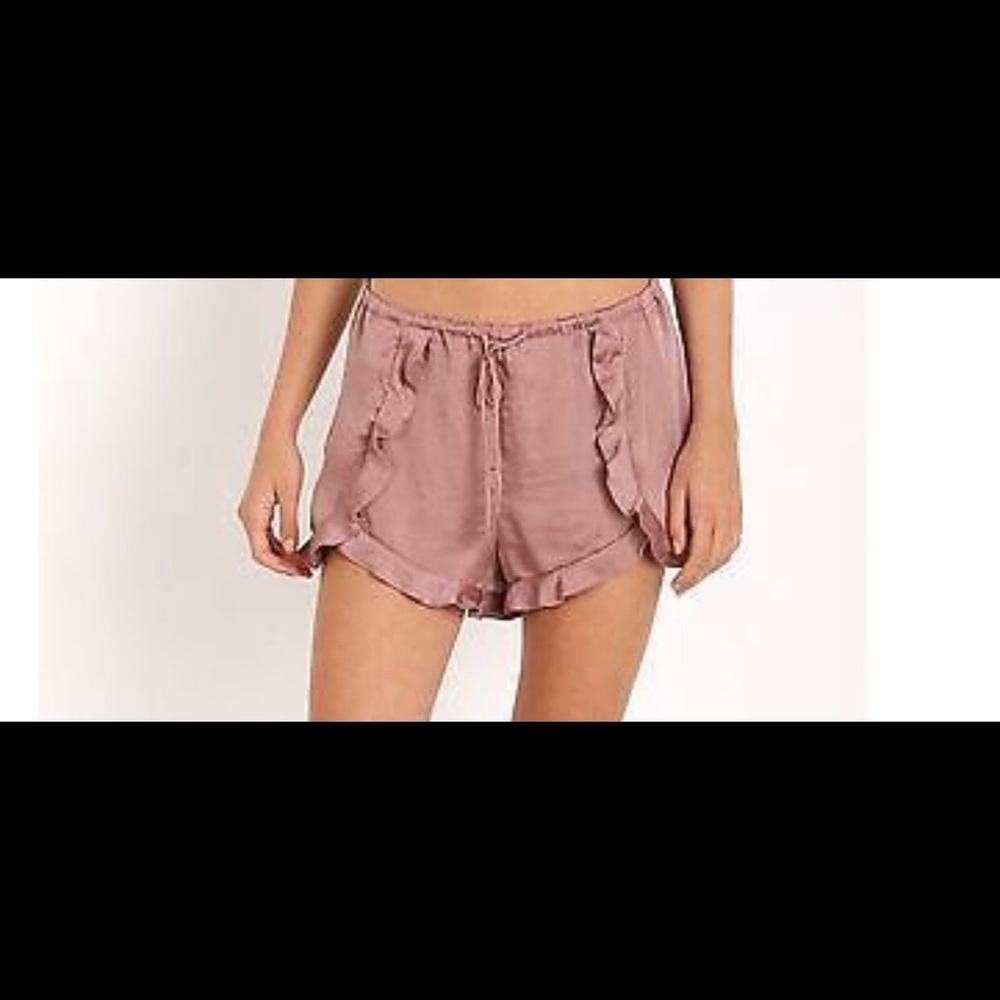 Tula Rosa silky mauve shorts.